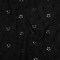 1 Yard Embroidered Eyelet Cotton Voile Black Floating Flowers Fabric 54 inch Width